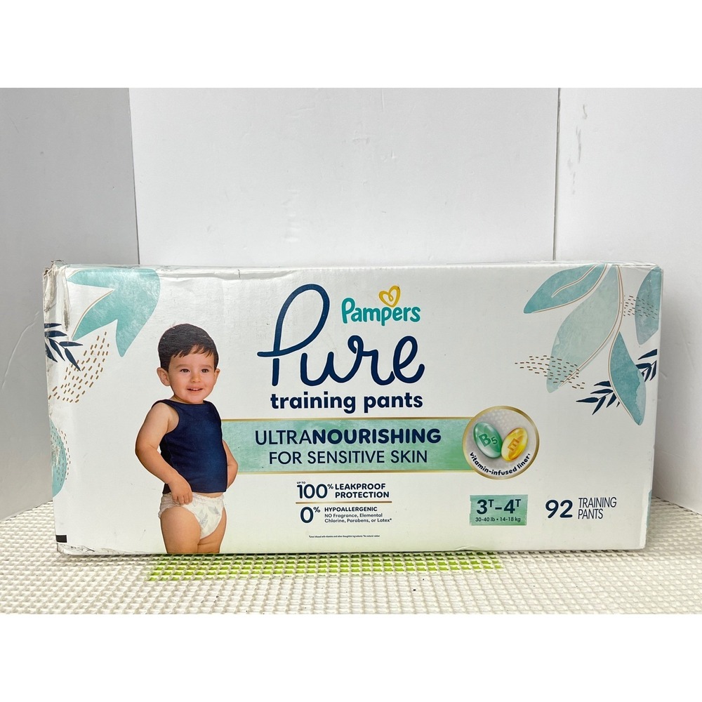 Pampers Pure Training Pants Ultra Nourishing for Sensitive Skin 3T-4T New sealed